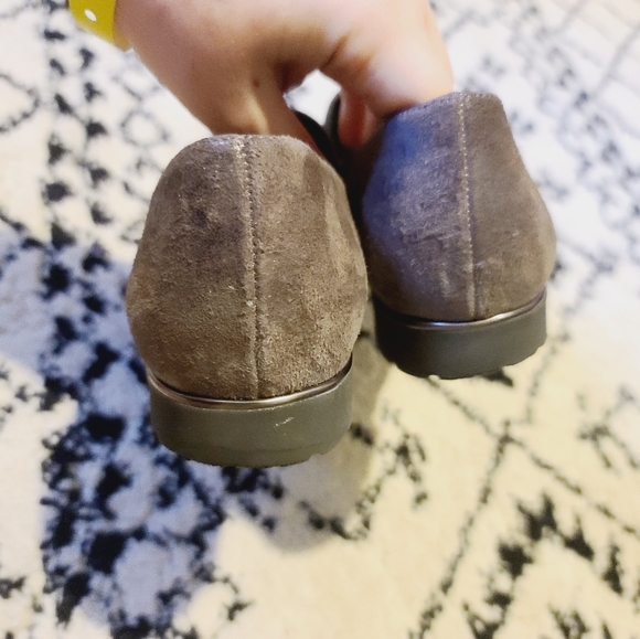 Paul Green Gray Shimmer Loafer Flat Shoes 8 - Picture 9 of 15